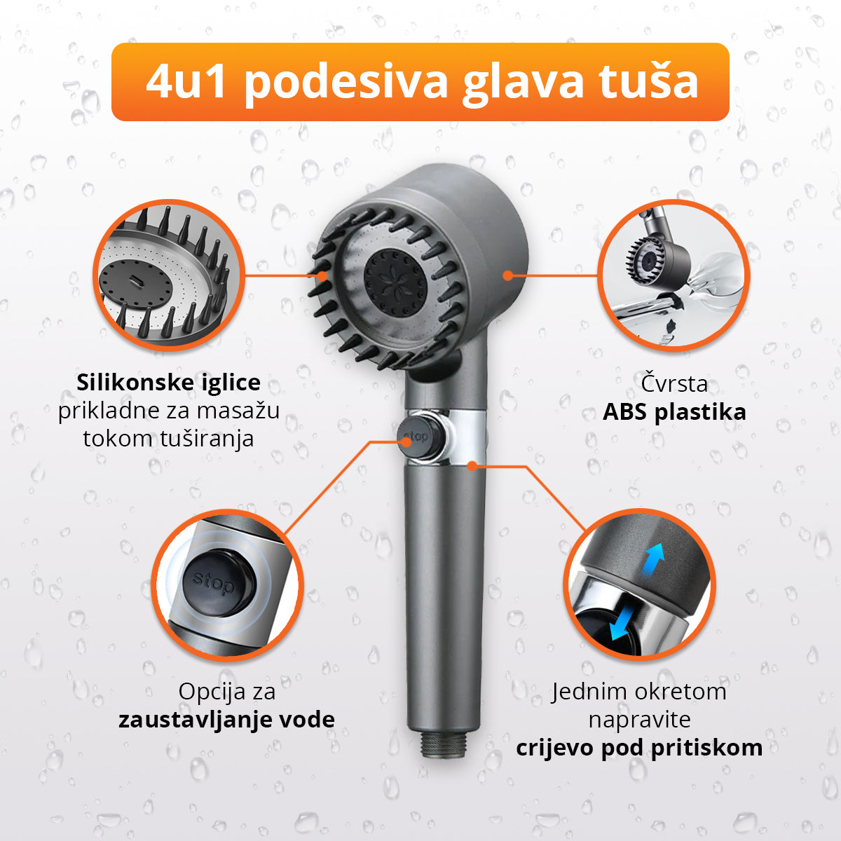 HydroRelax - Prilagodljiva glava tuša