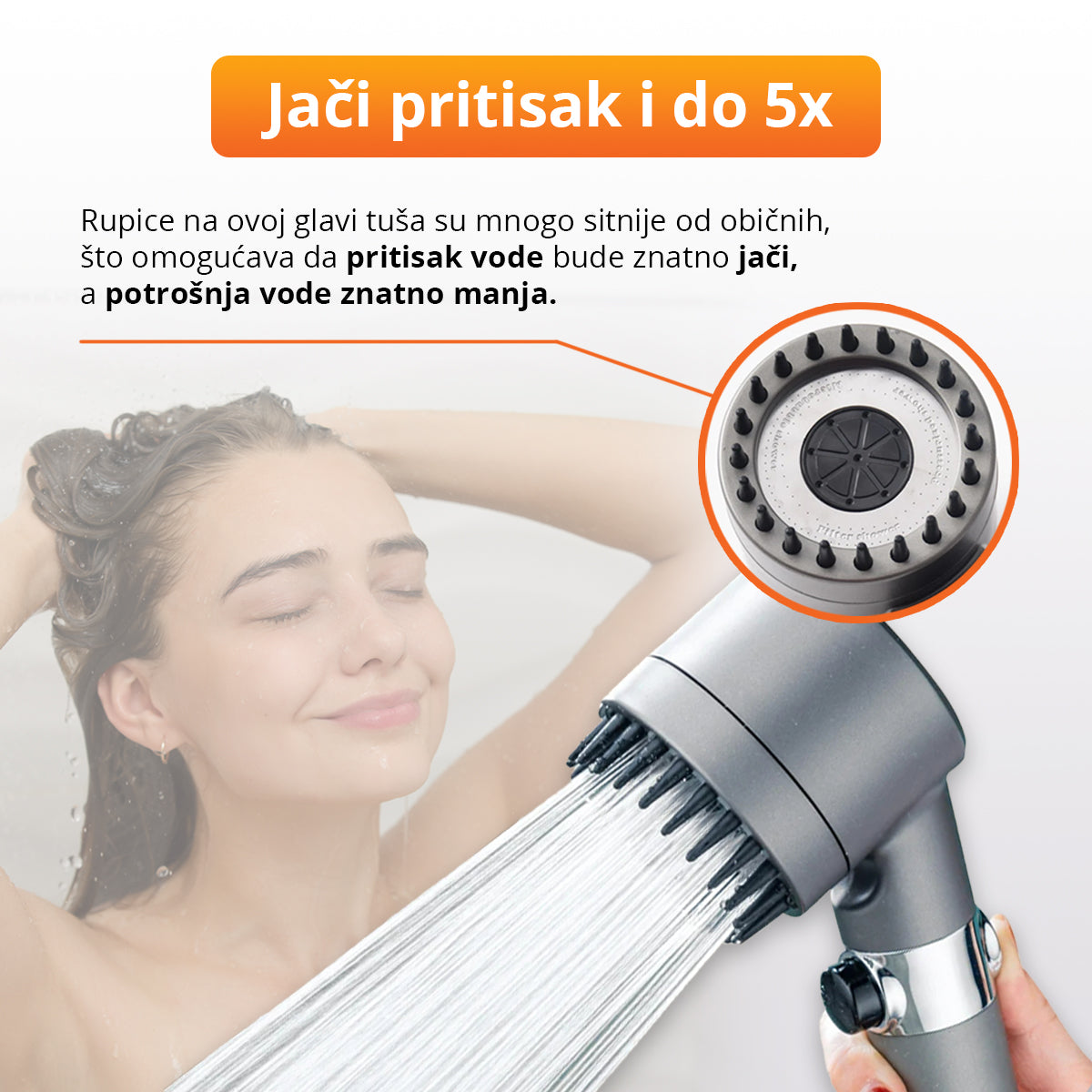 HydroRelax - Prilagodljiva glava tuša