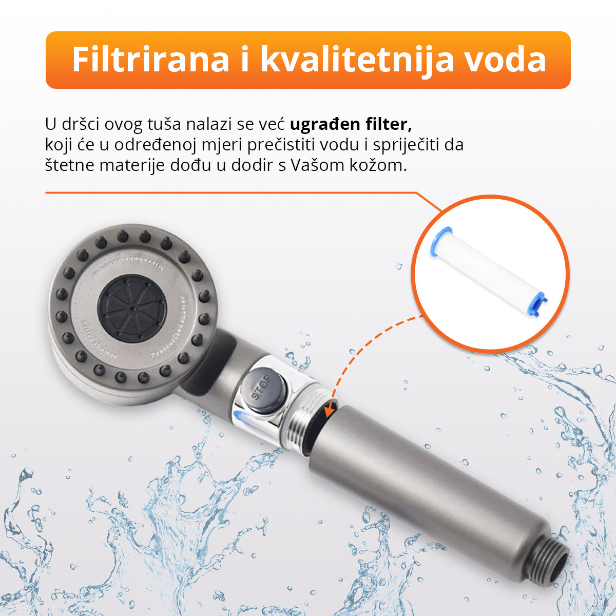 HydroRelax - Prilagodljiva glava tuša