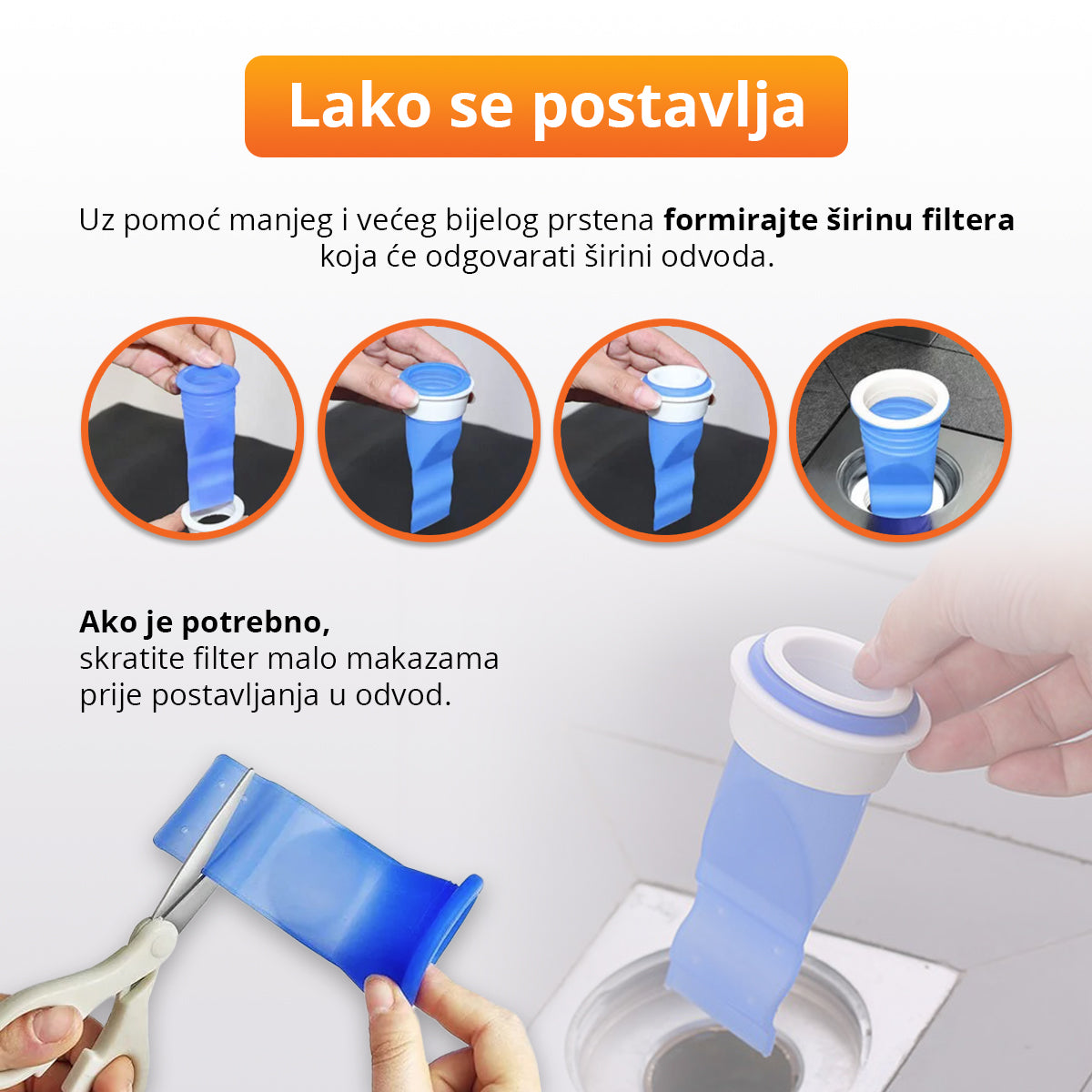 AntiSmell - Filter protiv neugodnih mirisa iz odvoda (4 komada)